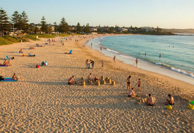 Swanbourne Beach with clothing-optional and family areas.