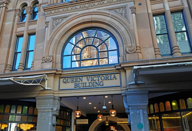 Queen Victoria Building, one of Sydney's top rainy day attractions